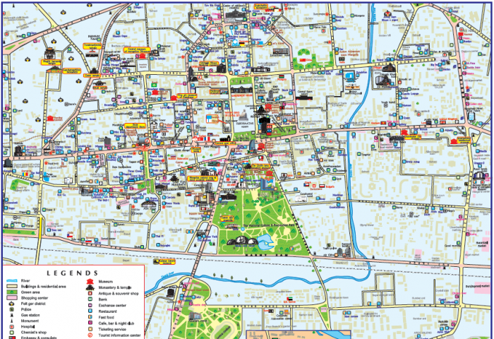 Ulaanbaatar city infomap